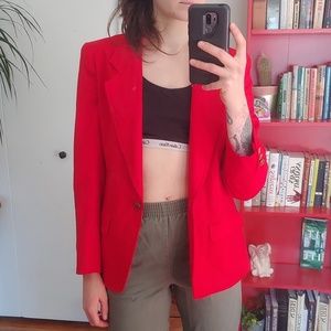Vintage Red Pendleton Blazer